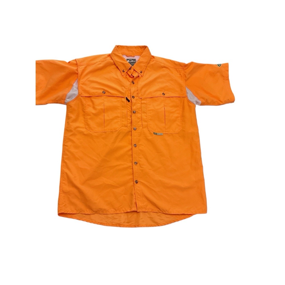 Drake Waterfowl Fishing Shirt Medium Wingshooter Flyweight Outdoors Vented Hiviz - Picture 1 of 6